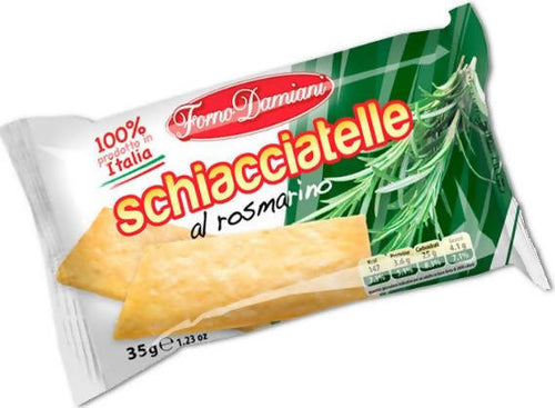 50 pezzi Schiacciatelle gusto ROSMARINO cracker Forno Damiani 35 gr confezione 50 pz crackers e snack salati Non solo caffè online - Albano Laziale, Commerciovirtuoso.it