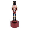Soldatino schiaccianoci con carillon per decorazioni natalizie 22 cm