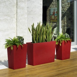Vaso di design "Cassa Schio Alto" Essential da giardino e balcone per fiori e piante
