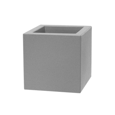Vaso Cromia Cube quadrato decorazione a tinta unita in resina "Made in Italy"