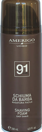 Schiuma da Barba Amerigo Uomo Man 91 Schiuma da rasatura previene irritazioni 200 ml Schiuma da Barba Tiziana non solo gioielli - Civitanova Marche, Commerciovirtuoso.it
