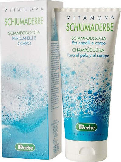 SCHIUMADERBE-SHAMPOODOCCIA-PER-CAPELLI-E-CORPO-200-ml-Derbe