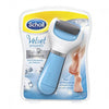 Scholl Velvet Smooth Roll Pedicure Elettrico Professionale per Pelle Secca e Talloni Screpolati, Azzurro, con Cristalli di Diamante Dr. Scholl'S