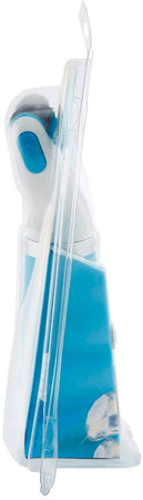 Scholl Velvet Smooth Roll Pedicure Elettrico Professionale per Pelle Secca e Talloni Screpolati, Azzurro, con Cristalli di Diamante Dr. Scholl'S