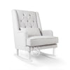 Poltrona Rocking Seat Royal Rocker Silver Grey/White Legs