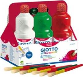 Schoolpack 6 flaconi tempera pronta - 1000ml - colori assortiti - Giotto Giochi e giocattoli/Attività creative/Accessori per disegnare e colorare/Pittura/Colori a tempera Eurocartuccia - Pavullo, Commerciovirtuoso.it