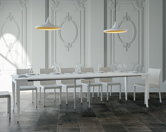 Tavolo consolle "Pescara" allungabile in legno per sala da pranzo