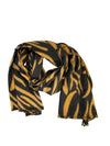 Sciarpa Scarf - Nero/Cognac / Taglia Unica - Sciarpe