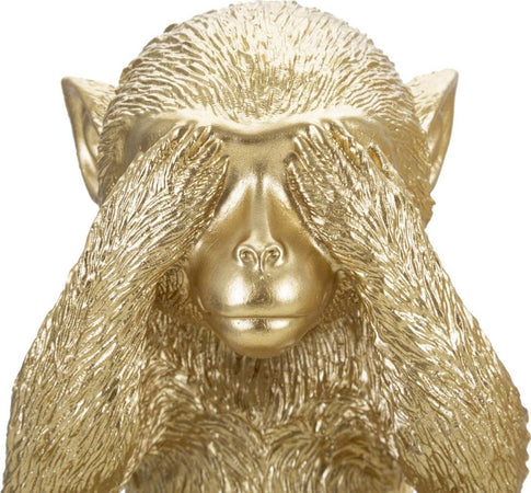 Scimmia-Non-Vedo/Non-Sento/-Non-Parlo-Set-3-Pz-Cm-13X14X19.5