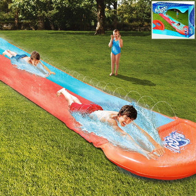 SCIVOLO ACQUATICO GIARDINO PISTA 5,49MT RAMPA LANCIO E SPRUZZO 2 POSTI Giochi e giocattoli/Sport e giochi all'aperto/Giochi aquatici e piscine per bambini/Scivoli d'acqua da giardino Trade Shop italia - Napoli, Commerciovirtuoso.it
