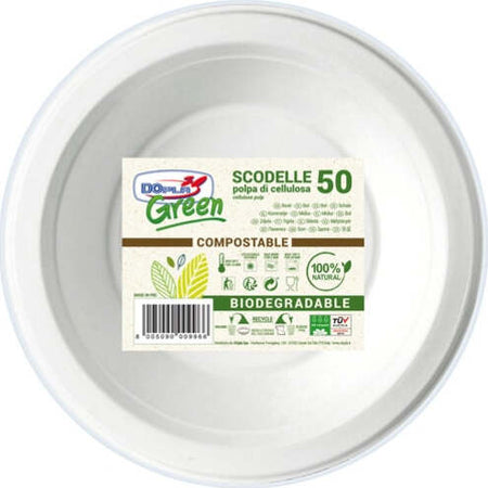 Scodelle biodegradabili - 355 ml - Dopa Green - conf. 50 pezzi Casa e cucina/Stoviglie/Stoviglie monouso/Piatti Eurocartuccia - Pavullo, Commerciovirtuoso.it