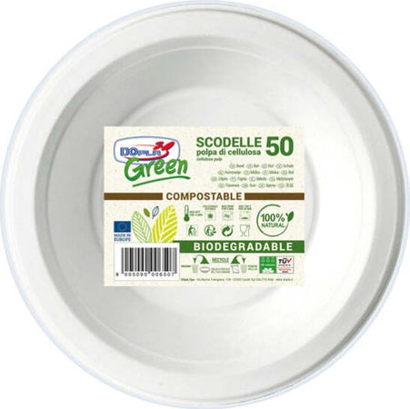 Scodelle biodegradabili - D 175 mm - Dopla Green - conf. 50 pezzi Casa e cucina/Stoviglie/Stoviglie monouso/Piatti Eurocartuccia - Pavullo, Commerciovirtuoso.it