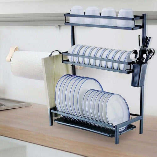 Scolapiatti Colapiatti Base Appoggio In Acciaio 3 Ripiani 42 X 25x 60 Cm Mj-6014 Casa, arredamento e bricolage > Cucina > Accessori cucina Trade Shop italia - Napoli, Commerciovirtuoso.it