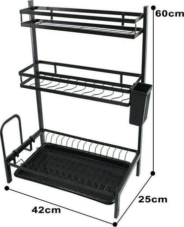 Scolapiatti Colapiatti Base Appoggio In Acciaio 3 Ripiani 42 X 25x 60 Cm Mj-6014 Casa, arredamento e bricolage > Cucina > Accessori cucina Trade Shop italia - Napoli, Commerciovirtuoso.it