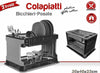 Scolapiatti-In-Plastica-Effetto-Rattan-2-Ripiani-Piatti-Posate-Bicchieri-Grigio
