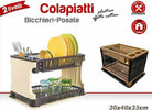 Scolapiatti In Plastica Effetto Rattan 2 Ripiani Piatti Posate Bicchieri Marrone Casa, arredamento e bricolage > Cucina > Accessori cucina Trade Shop italia - Napoli, Commerciovirtuoso.it