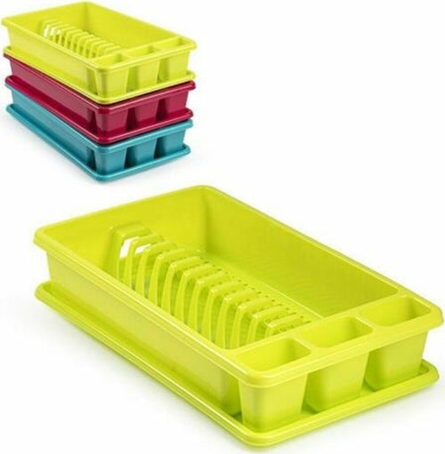 Scolapiatti Rettangolare Medio In Plastica Colorata Con Porta Posate Cucina Casa, arredamento e bricolage > Cucina > Accessori cucina Trade Shop italia - Napoli, Commerciovirtuoso.it