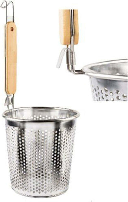 SCOLAPOSATE COLINO SCOLAPASTA SCOLAFRITTO MANICO IN LEGNO CON GANCIO APPENDINO Casa e cucina/Organizzazione interni/Contenitori e barattoli da cucina/Portaoggetti e supporti/Portaposate Trade Shop italia - Napoli, Commerciovirtuoso.it