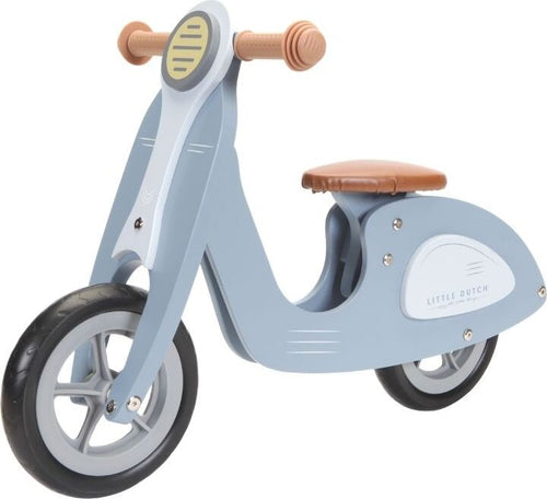 Scooter Little Dutch Wooden Hout Blue Giochi e giocattoli/Sport e giochi all'aperto/Biciclette e tricicli/Biciclette senza pedali La Casa Del Bebè - Napoli, Commerciovirtuoso.it
