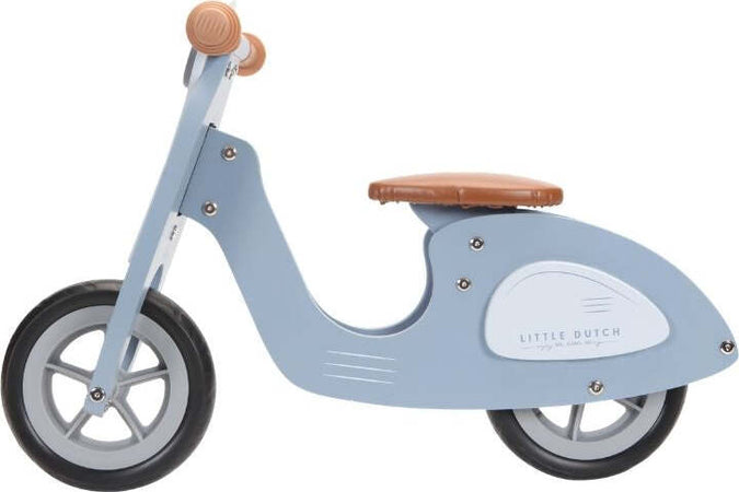Scooter Little Dutch Wooden Hout Blue Giochi e giocattoli/Sport e giochi all'aperto/Biciclette e tricicli/Biciclette senza pedali La Casa Del Bebè - Napoli, Commerciovirtuoso.it