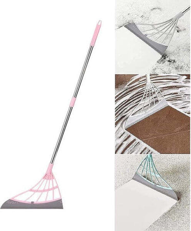 Scopa-Pieghevole-2-In-1-Tergivetro-Mop-In-Silicone-Spazza-E-Lava-Pavimenti-Vetri