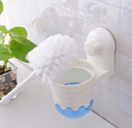 SCOPINO CON PORTA SCOPINO A PARETE CON ATTACCO A VENTOSA ACCESSORI PER BAGNO  Trade Shop italia - Napoli, Commerciovirtuoso.it