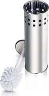 SCOPINO DA BAGNO CON SETOLE IN PLASTICA BIANCA E PORTASCOPINO IN METALLO  Trade Shop italia - Napoli, Commerciovirtuoso.it