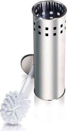 SCOPINO DA BAGNO CON SETOLE IN PLASTICA BIANCA E PORTASCOPINO IN METALLO  Trade Shop italia - Napoli, Commerciovirtuoso.it