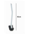 Scopino Spazzola Per Pulizia Wc Bagno In Plastica Manico Lungo Curvo 42 Cm 87621