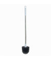 Scopino Wc Spazzolone Bagno Manico Acciaio Plastica Lungo 60cm Setole Nere 87615