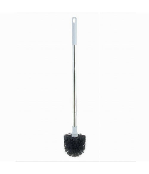 Scopino Wc Spazzolone Bagno Manico Acciaio Plastica Lungo 60cm Setole Nere 87615