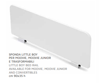 Sponda Little Boy Per Letto Trasformabile Cuoricini
