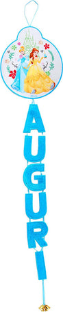 Scritta Auguri in Panno Fuoriporta Disney Principesse con Campanellini, Blu, 90888 Ciao- Casa e cucina/Decorazioni per interni/Addobbi e decorazioni per ricorrenze/Decorazioni natalizie/Ghirlande e corone Scontolo.net - Potenza, Commerciovirtuoso.it