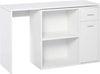 Scrivania-Angolare-con-Libreria-Scaffale-in-Legno-Bianco,-Tavolo-da-Pranzo-con-Rotazione-a-360°,-173x39.8x74-cm-ZK4836-073WTZK4