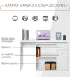 Scrivania-Angolare-con-Libreria-Scaffale-in-Legno-Bianco,-Tavolo-da-Pranzo-con-Rotazione-a-360°,-173x39.8x74-cm-ZK4836-073WTZK4
