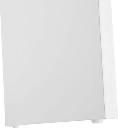 Scrivania-Angolare-con-Libreria-Scaffale-in-Legno-Bianco,-Tavolo-da-Pranzo-con-Rotazione-a-360°,-173x39.8x74-cm-ZK4836-073WTZK4