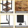Scrivania-Angolare-Libreria-Tavolo-Porta-PC-Computer-Metallo-Legno-Industriale