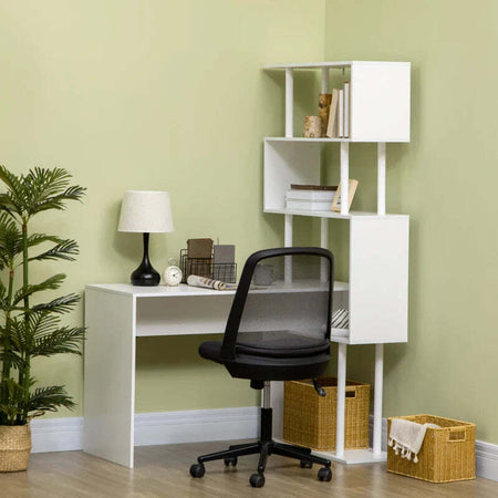 Scrivania-Angolare-Moderna-in-Truciolato-per-Ufficio-e-Studio-con-Ripiano-a-4-Livelli,-120x80x176-cm,-Bianco-ZS7836-509ZS7