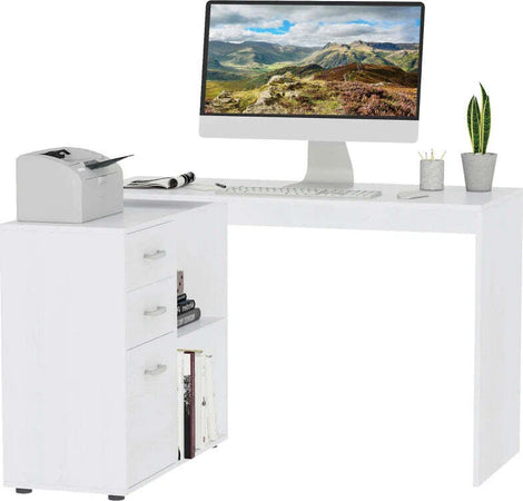 Scrivania-Angolare-per-Computer-da-Ufficio-con-Cassettiera-117×83.5×76cm-Bianco-ZV2920-037WTZV2