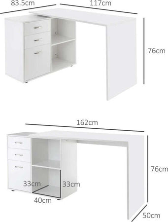 Scrivania-Angolare-per-Computer-da-Ufficio-con-Cassettiera-117×83.5×76cm-Bianco-ZV2920-037WTZV2
