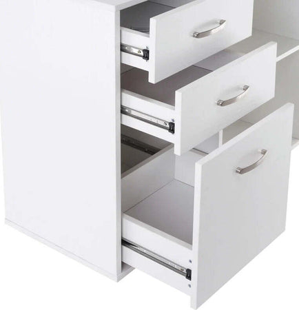 Scrivania-Angolare-per-Computer-da-Ufficio-con-Cassettiera-117×83.5×76cm-Bianco-ZV2920-037WTZV2