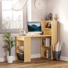 Scrivania-Computer-con-Libreria-Salvaspazio,-Tavolo-da-Pranzo-per-Ufficio-e-Studio-in-Truciolato-120x55x120-cm-RE1836-069RE1