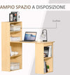 Scrivania-Computer-con-Libreria-Salvaspazio,-Tavolo-da-Pranzo-per-Ufficio-e-Studio-in-Truciolato-120x55x120-cm-RE1836-069RE1