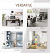 Scrivania-Computer-con-Libreria-Salvaspazio,-Tavolo-da-Pranzo-per-Ufficio-e-Studio-in-Truciolato-120x55x120-cm-RE1836-069RE1