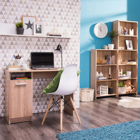 Scrivania con 1 anta, postazione porta PC da ufficio e cameretta 100 cm Casa e cucina/Arredamento/Studio/Scrivanie e postazioni di lavoro/Postazioni di lavoro per computer Decor Space - Altamura, Commerciovirtuoso.it