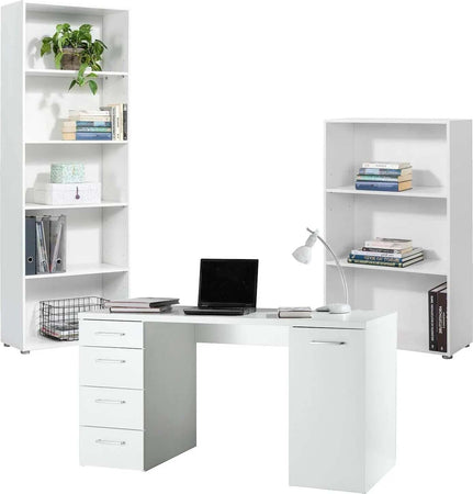 Scrivania con 5 cassetti, postazione porta PC da ufficio e cameretta 140 cm Made in Italy Casa e cucina/Arredamento/Studio/Scrivanie e postazioni di lavoro/Postazioni di lavoro per computer Decor Space - Altamura, Commerciovirtuoso.it