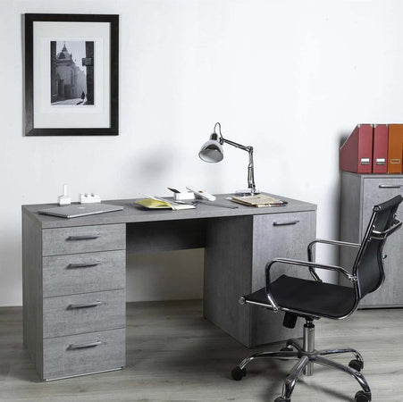 Scrivania con 5 cassetti, postazione porta PC da ufficio e cameretta 140 cm Made in Italy Casa e cucina/Arredamento/Studio/Scrivanie e postazioni di lavoro/Postazioni di lavoro per computer Decor Space - Altamura, Commerciovirtuoso.it