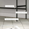 Scrivania-da-Ufficio-Moderna-con-2-Cassetti,-in-Acciaio-e-MDF,-106x50x77-cm,-Nero-e-Rovere-XB3836-563V00BKXB3