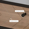 Scrivania-da-Ufficio-Moderna-con-2-Cassetti,-in-Acciaio-e-MDF,-106x50x77-cm,-Nero-e-Rovere-XB3836-563V00BKXB3