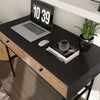 Scrivania-da-Ufficio-Moderna-con-2-Cassetti,-in-Acciaio-e-MDF,-106x50x77-cm,-Nero-e-Rovere-XB3836-563V00BKXB3